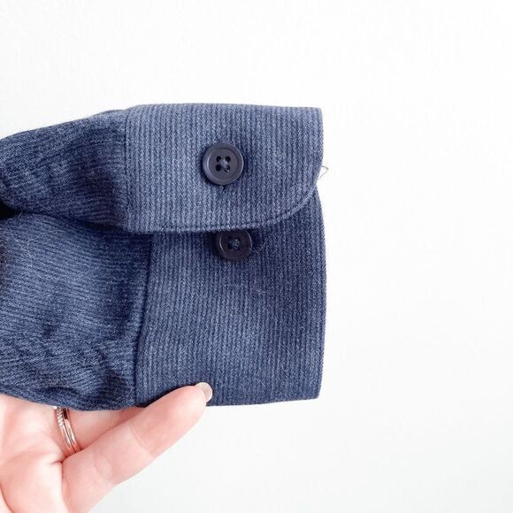 Perry Ellis Portfolio Mens Shirt Button Down Long Sleeve Textured Blue Small - Picture 3 of 7